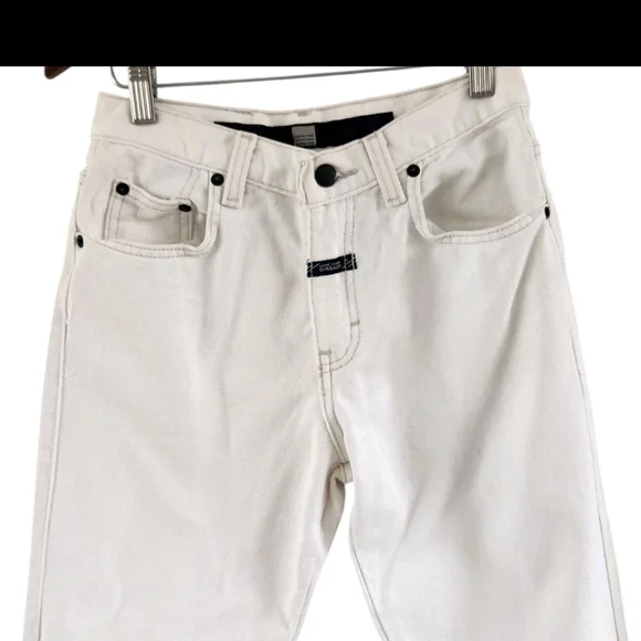 Marithe Francois Girbaud Vintage White Cream Denim Pants Jeans Womens Size 4